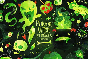 Poison Witch Clipart