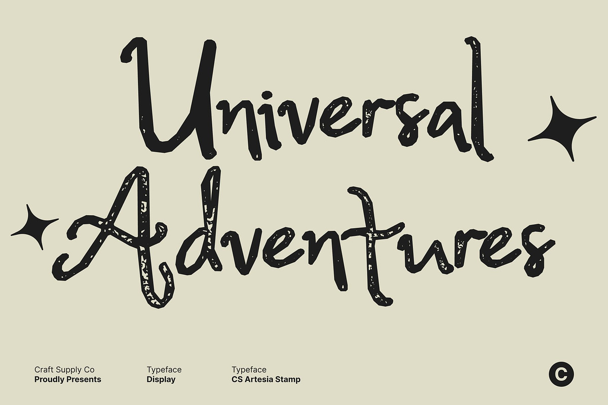 CS Artesia Stamp, a Handwritten Font by Craft Supply Co. (Photo 6 of 8)