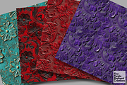 Rainbow Tooled Leather Embossed, a Pattern Graphic by Fine Purple Elephant (Thumbnail 2 of 5)
