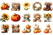 Autumn Season Clipart, an Illustration by Libby Wishes (Thumbnail 2 of 9)