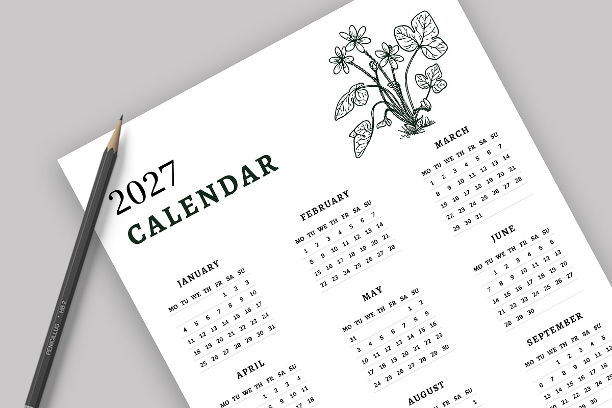 Calendar Templates 2024-27, a Stationery Template by Design Zone (Photo 5 of 5)
