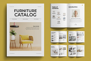 Modern Furniture Catalog Design, a Brochure Template by MightyDesign