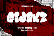Gijaks Graffiti Display Font, a Handwritten Font by Maulana Creative (Thumbnail 1 of 7)