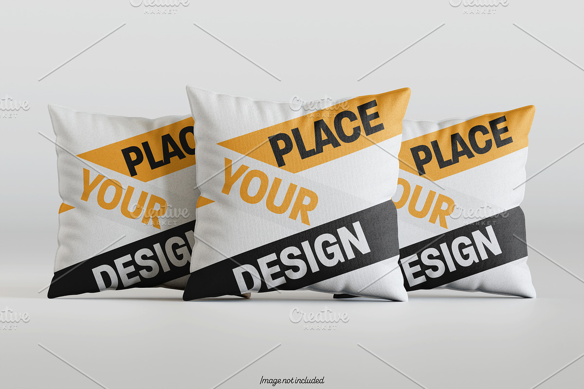 Square pillow mockup bundles, a Merchandise Mockup by Ambo Ampeng (Photo 25 of 32)
