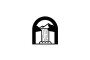 Waterfall Arch Landscape SVG Bundle, an Illustration by jahid234 (Thumbnail 9 of 31)