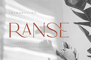 Ranse Modern Ligature Serif Font