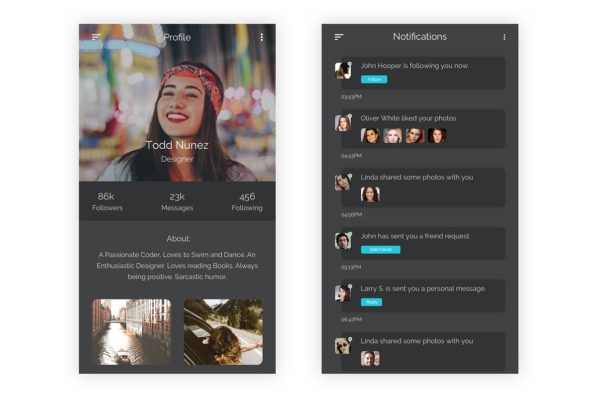 Social Media - Mobile App Figma, an UI Kit Template by themelove (Photo 5 of 10)