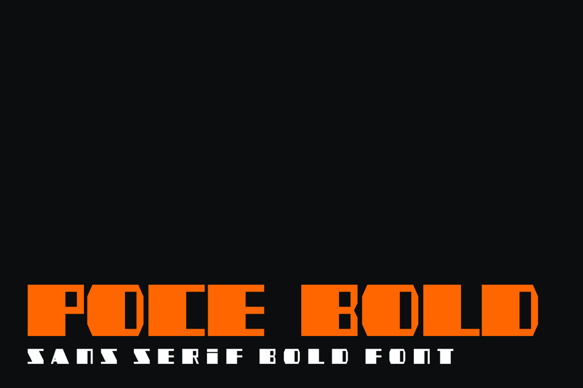 Poce Bold Font, a Sans Serif Font by albert_kalingga (Photo 2 of 5)