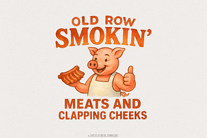 BBQ Enthusiasts Png, Funny Smokin, an Illustration by SharpMarketplace