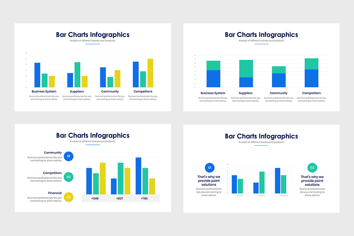 Bar Charts Infographics, a Presentation Template by slidequest (Photo 3 of 6)