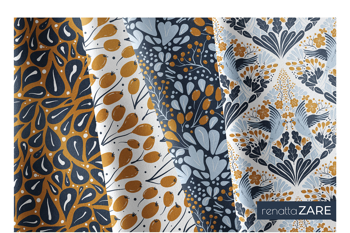 SWALLOW pattern collection, a Pattern Graphic by RenattaZare (Photo 8 of 17)