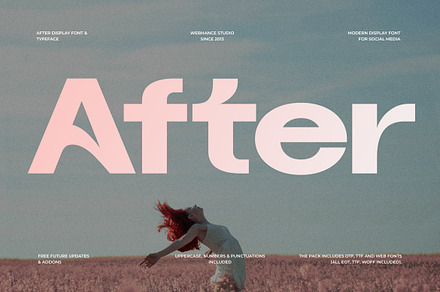 After - Modern Display, a Sans Serif Font by Webhance Studio