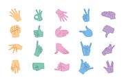 Hand Gesture Illustration Set, a Person Illustration by studiogstock (Thumbnail 1 of 4)