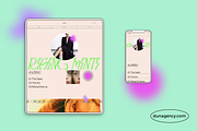 Squarespace Fluid Template: ASTRO ⓪, a Squarespace Template by dunagency (Thumbnail 2 of 9)