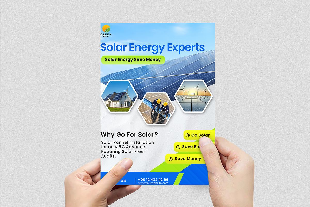 Solar Energy Experts Flyer Template preview 4