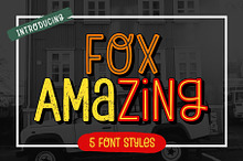 Fox Amazing : 5 Font Styles