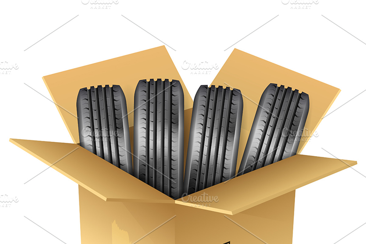 Tires and Tire Tracks, an Object Illustration by TAlex (Photo 3 of 6)
