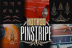 Hotrod Pinstripe Design Element