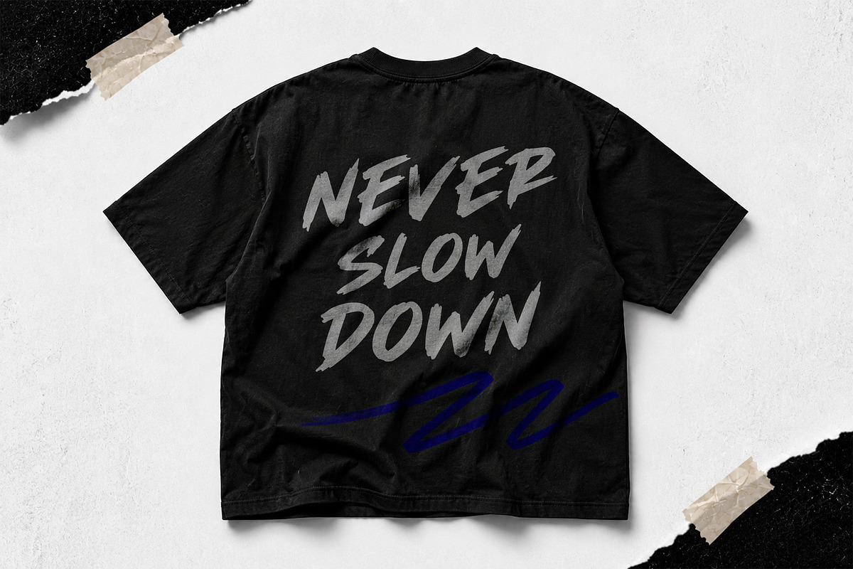 Bractley Bold Streetwear Brush Font, a Handwritten Font by Maulana Creative (Photo 6 of 7)