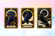 Raven Bird Tarot Card Sublimation, a Work Illustration by Dream Creation (Thumbnail 4 of 4)