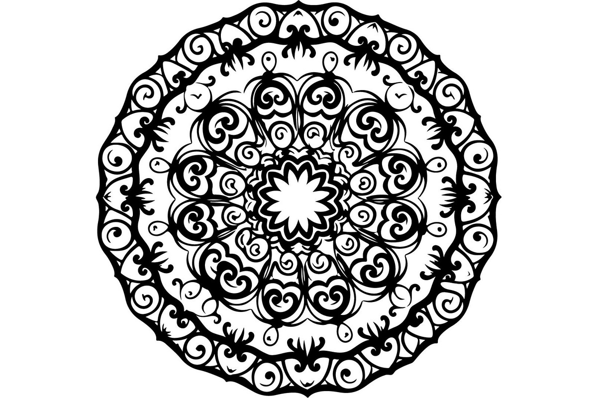 Vintage Floral Mandala Bundle, a Decorative Illustration by Designer_Momina (Photo 4 of 20)