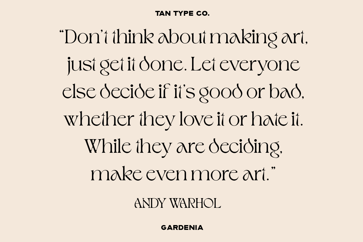 Tan Gardenia Font Free Downloadv - UIFreebies