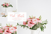 Pink Blush Flower Styled Stock Photo, a Print Template by Anotherday Co. (Thumbnail 1 of 2)