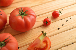 Fresh Tomatoes in Rustic Kitchen Scene, a Food & Drink Photo by Davizro's Market