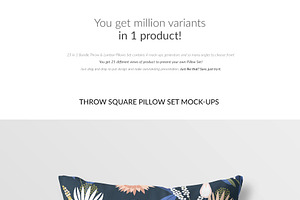 The Pillow Mock-ups Bundle