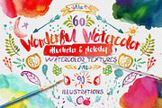 Watercolor Bundle - Designer Deal, an Illustration by Creativeqube Design (Thumbnail 42 of 72)