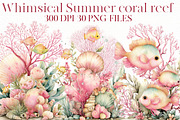 Whimsical Summer coral reef Clipart, an Illustration by Designworld (Thumbnail 1 of 7)