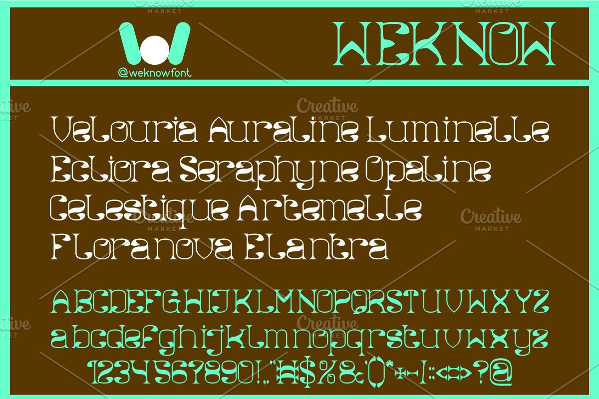 Natural Vibes font, a Serif Font by weknow (Photo 3 of 8)