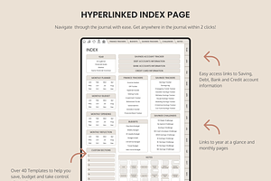 Boho Digital Budget Planner