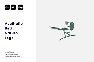 Aesthetic Bird Nature Logo, a Branding & Logo Template by Luxury Logos
