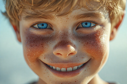Blond boy with blue eyes, a Person Photo by ComfortQ