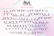 Aliyah - Swirly Calligraphy Font, a Script Font by Airotype (Thumbnail 11 of 12)