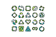 Recycling symbols and arrows for, an Object Graphic by pikepicture (Thumbnail 1 of 3)