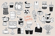 Naive coffee and pastry doodles, an Object Graphic by DesignThatMatters (Thumbnail 13 of 14)