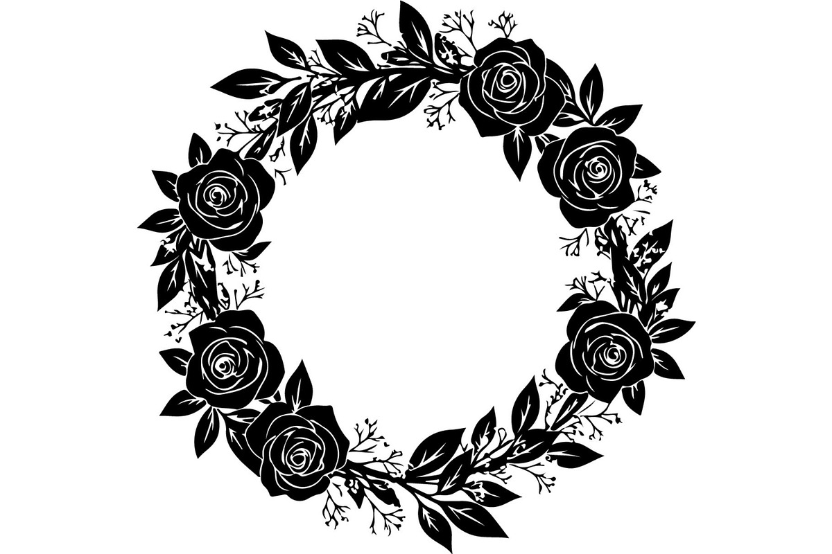 Floral Wreath Frame Bundle, an Object Graphic by Creativeshirt (Photo 17 of 20)
