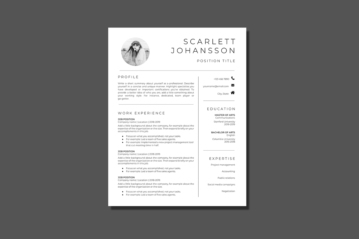 30+ Resume Bundle for Google Docs, a Resume Template by DesignStudioTeti (Photo 5 of 10)