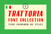 Trattoria Font Collection, a Font by hudlow (Thumbnail 1 of 5)