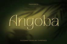 Angoba - Modern Luxury Serif Font
