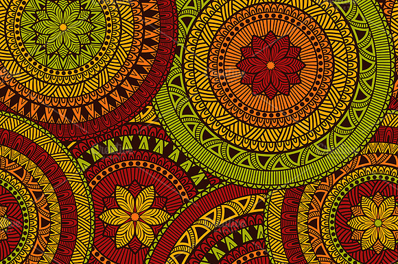 Vector Seamless Ethnic Pattern