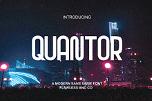 Quantor | Modern Minimal Sans Serif