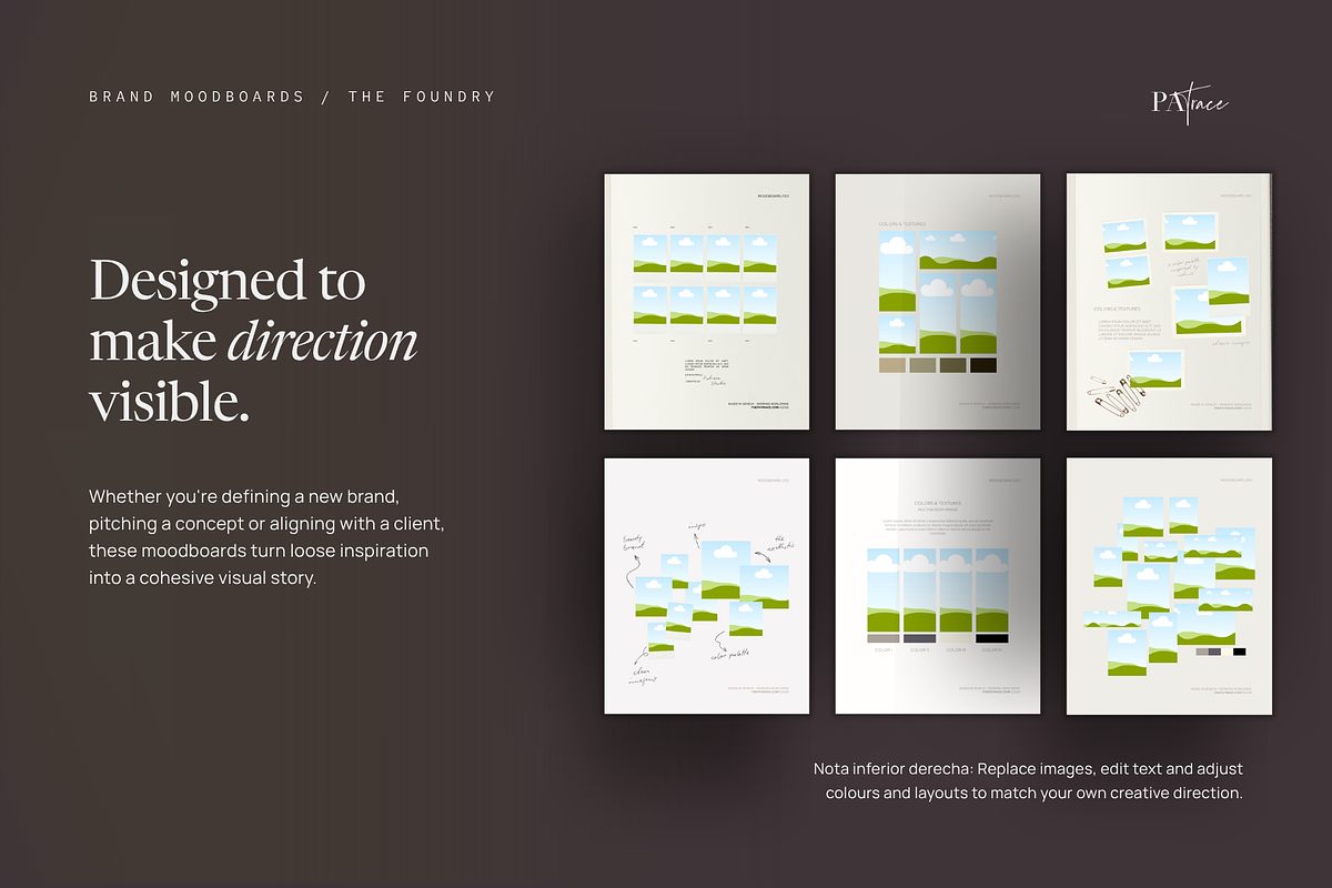 BRAND MOODBOARD Canva Templates, a Branding & Logo Template by Patrace Studio (Photo 7 of 8)