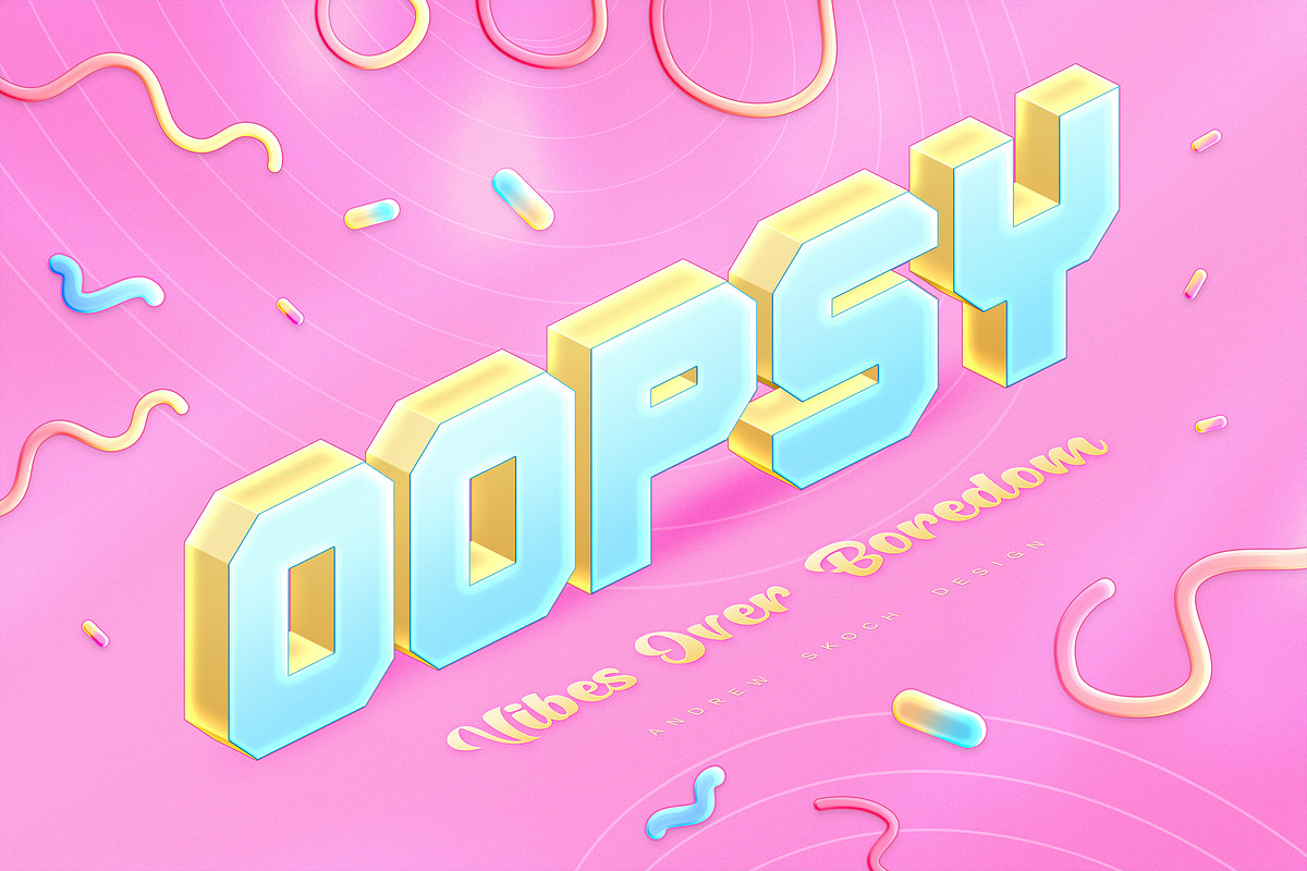 Funny Playful Text Effects, a Layer Style Add-On by Andrew Skoch Design (Photo 6 of 9)