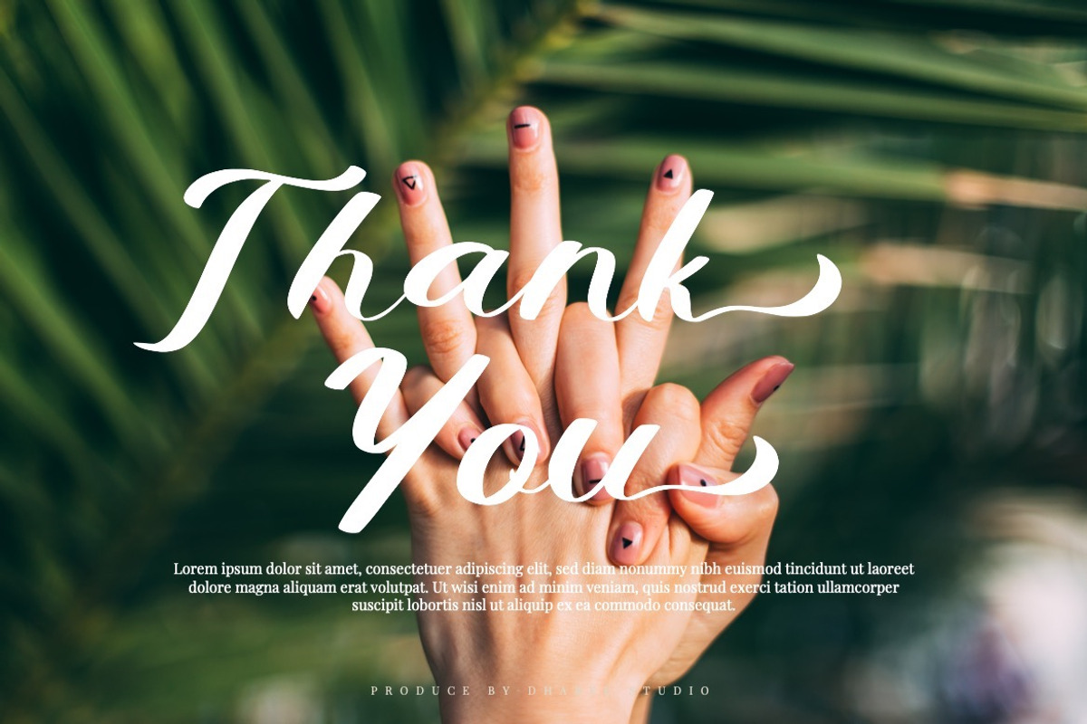 Thalline - Classic Script Font, a Script Font by Dhabee (Photo 13 of 15)