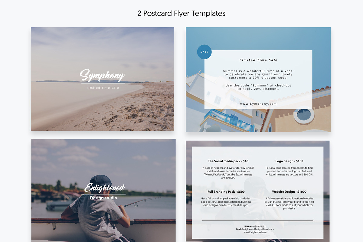 Postcard Flyer Templates, a Marketing Template by Sphere (Photo 3 of 5)