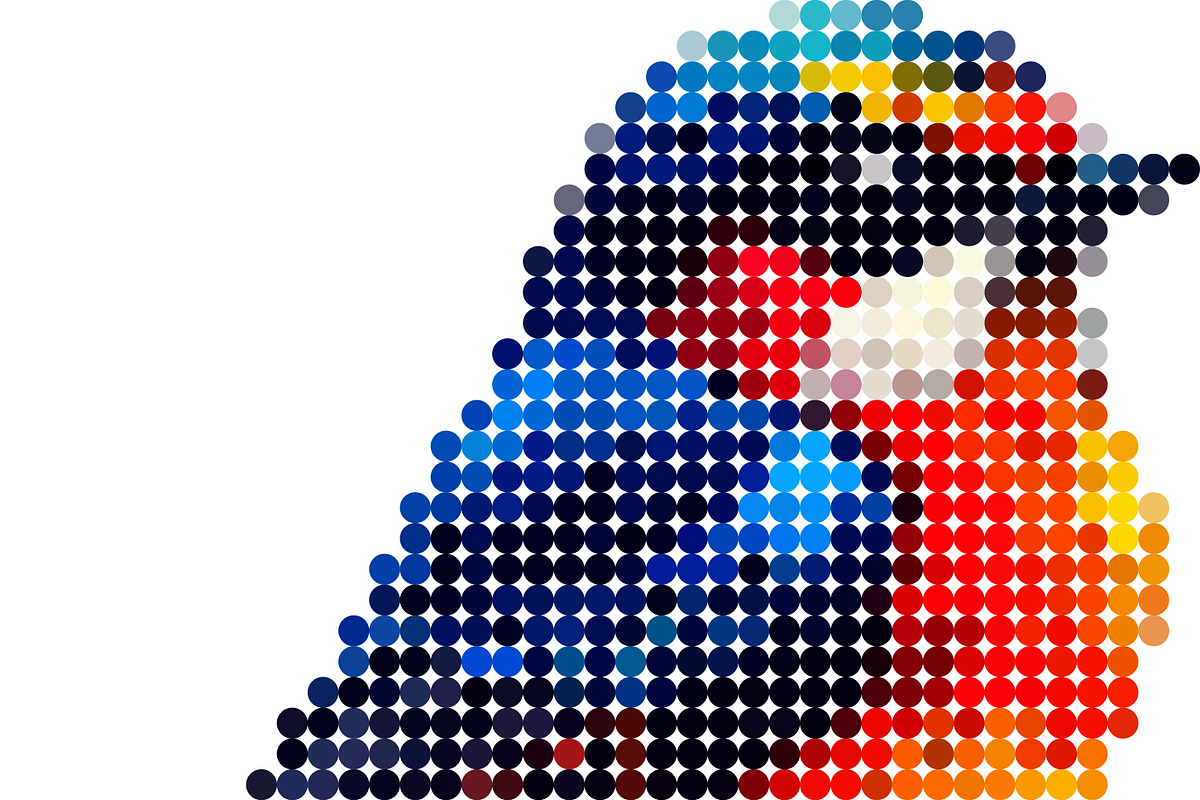 Colorfull Bird Image, pixel dotted s, an Animal Illustration by Pray Art Design Studio (Photo 3 of 3)