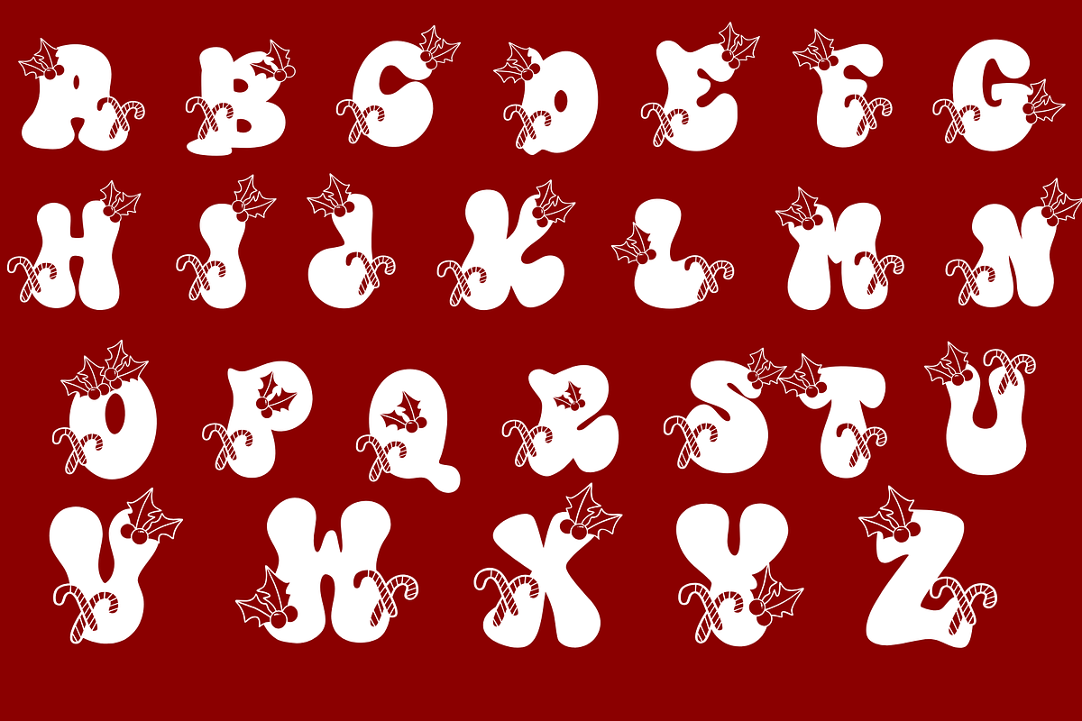Retro xmas, a Symbol Font by Petal Pixels (Photo 2 of 10)